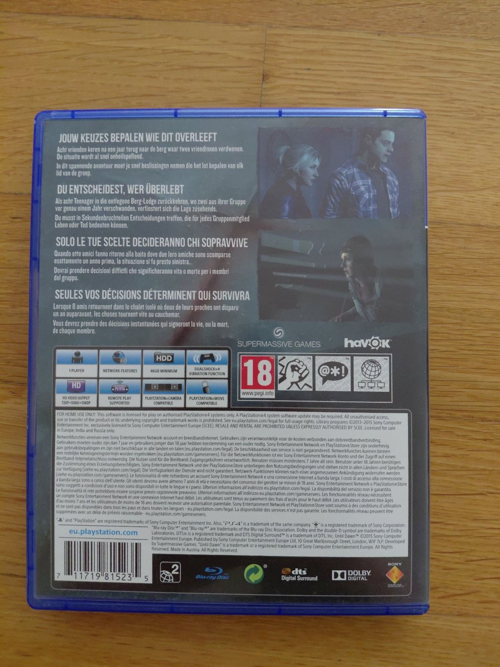 Sony Giochi: Until Dawn PS4 – Usato da Oberwil BL venduto da kah_s55q 3