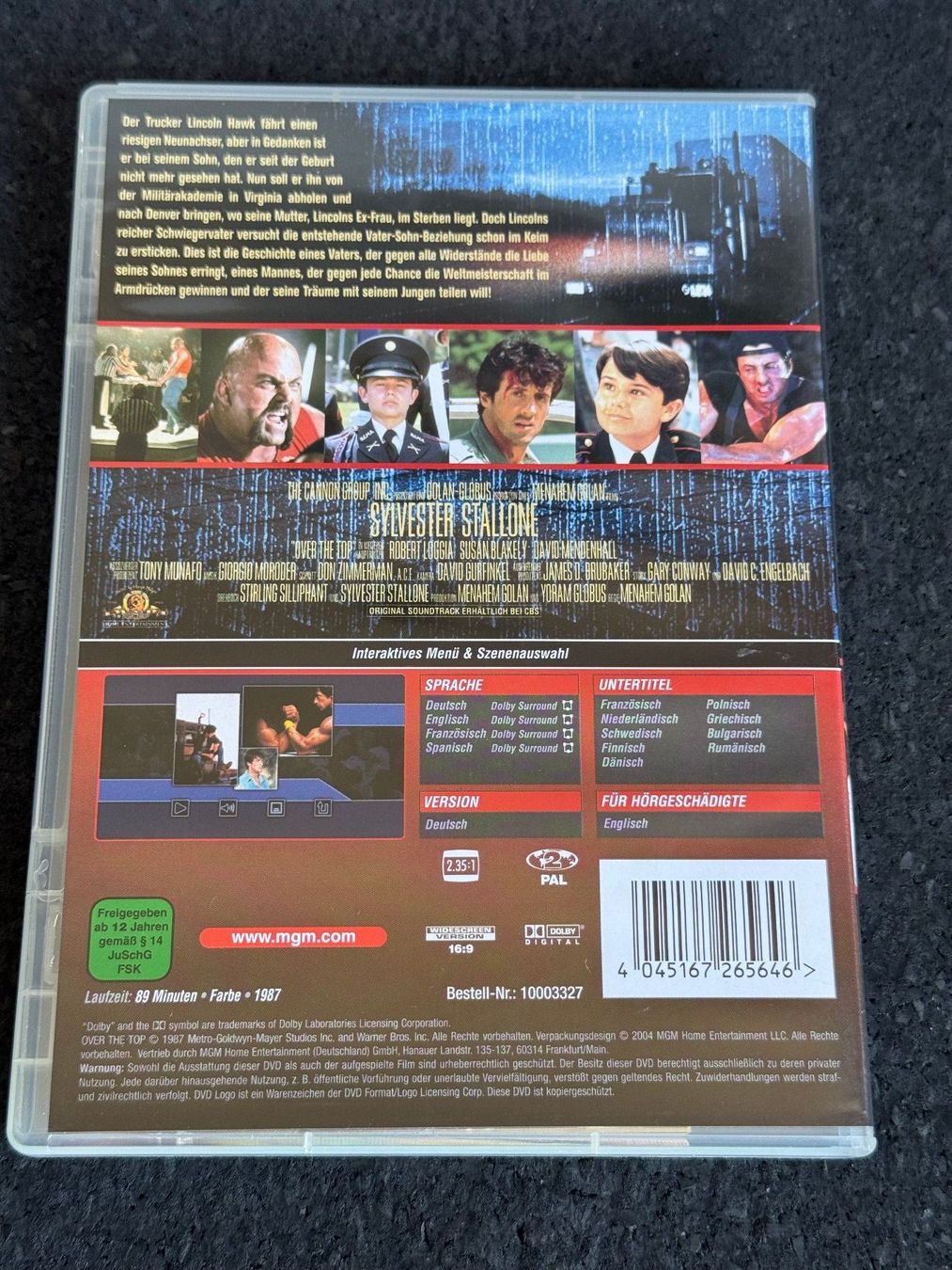 Tutti i DVDs: OVER THE TOP Silvester Stallone DVD DE/EN/TR/SP – Usato da Fribourg venduto da tschjoly 1