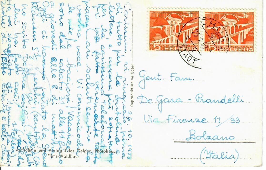 Cartes postales: Chur 1959 – D'occasion à Hochdorf par Ziegel-16 1