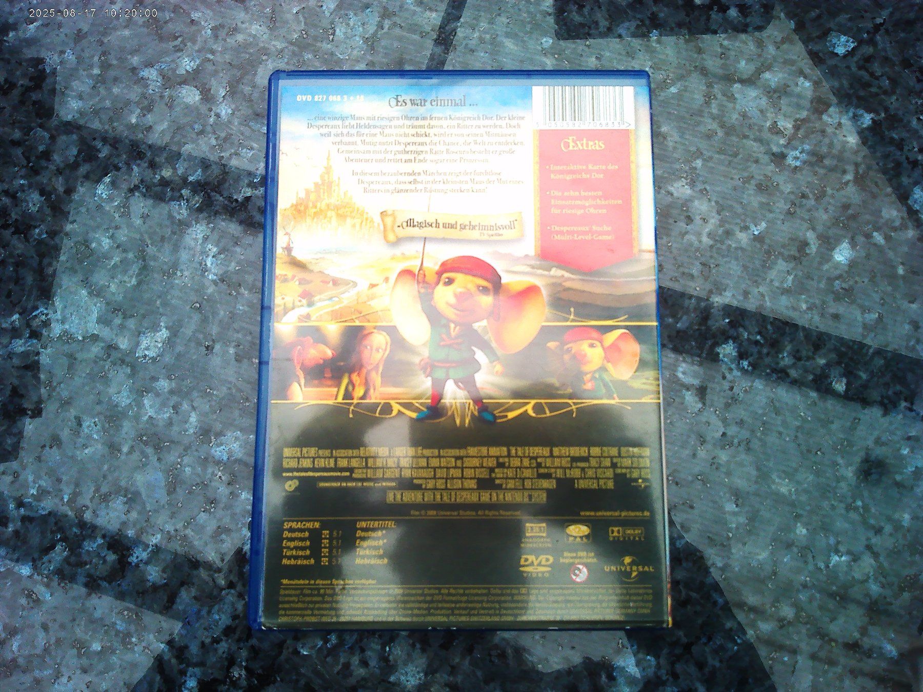 Tutti i DVDs: DVD : Despereaux - Der kleine Mäuseheld – Usato da reitnau venduto da Sib7 1