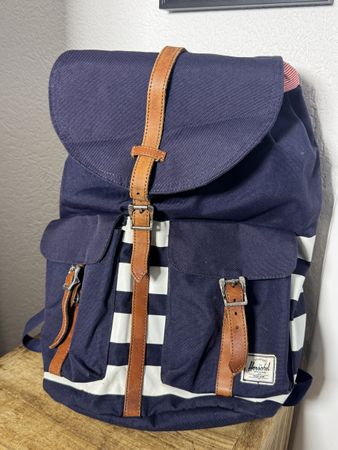 Rucksack Herschel Supply Co blau gestreift gebraucht