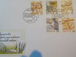 1987, FDC, Teiils. Postbef., Serie