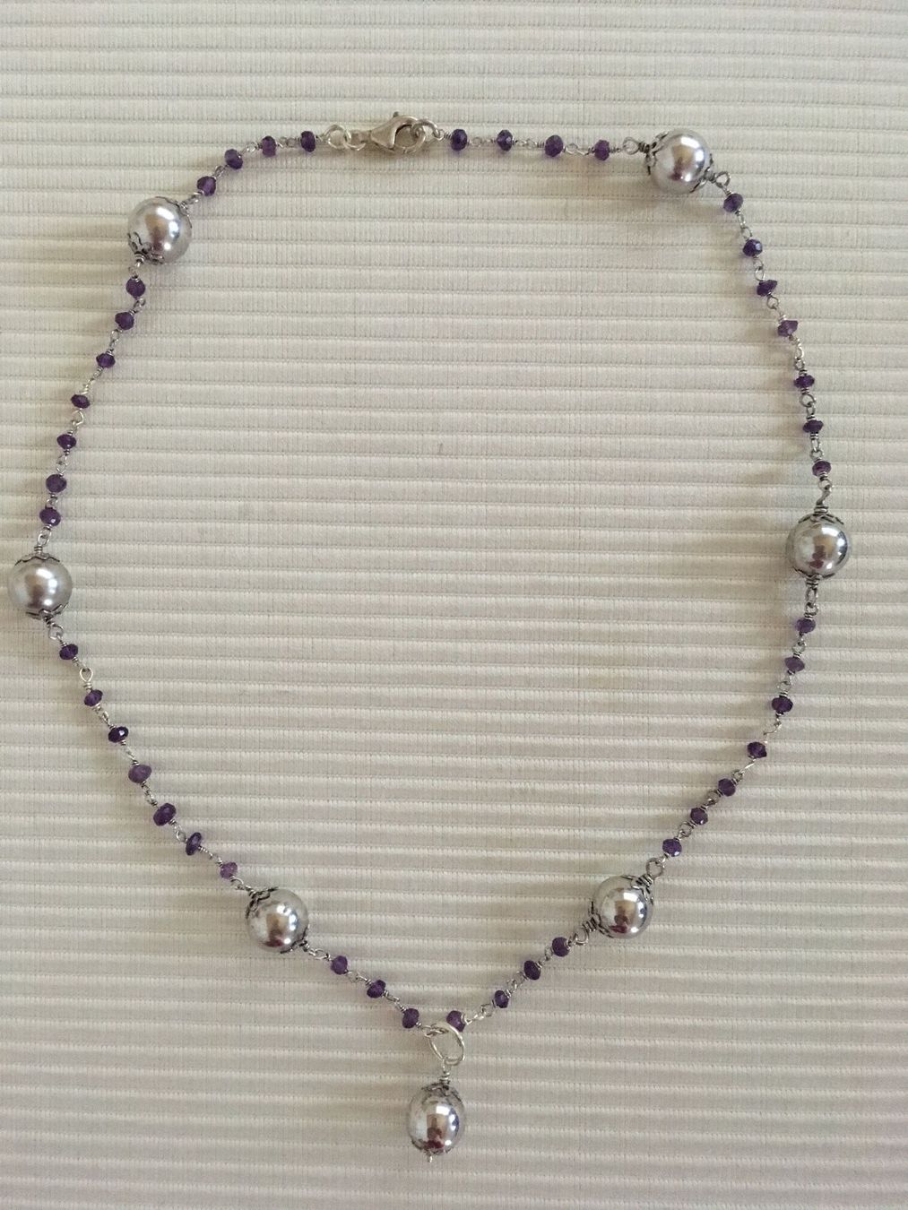 Ketten: Edelsteinkette Amethyst Argento Furioso – Gebraucht aus Muotathal von robin40
