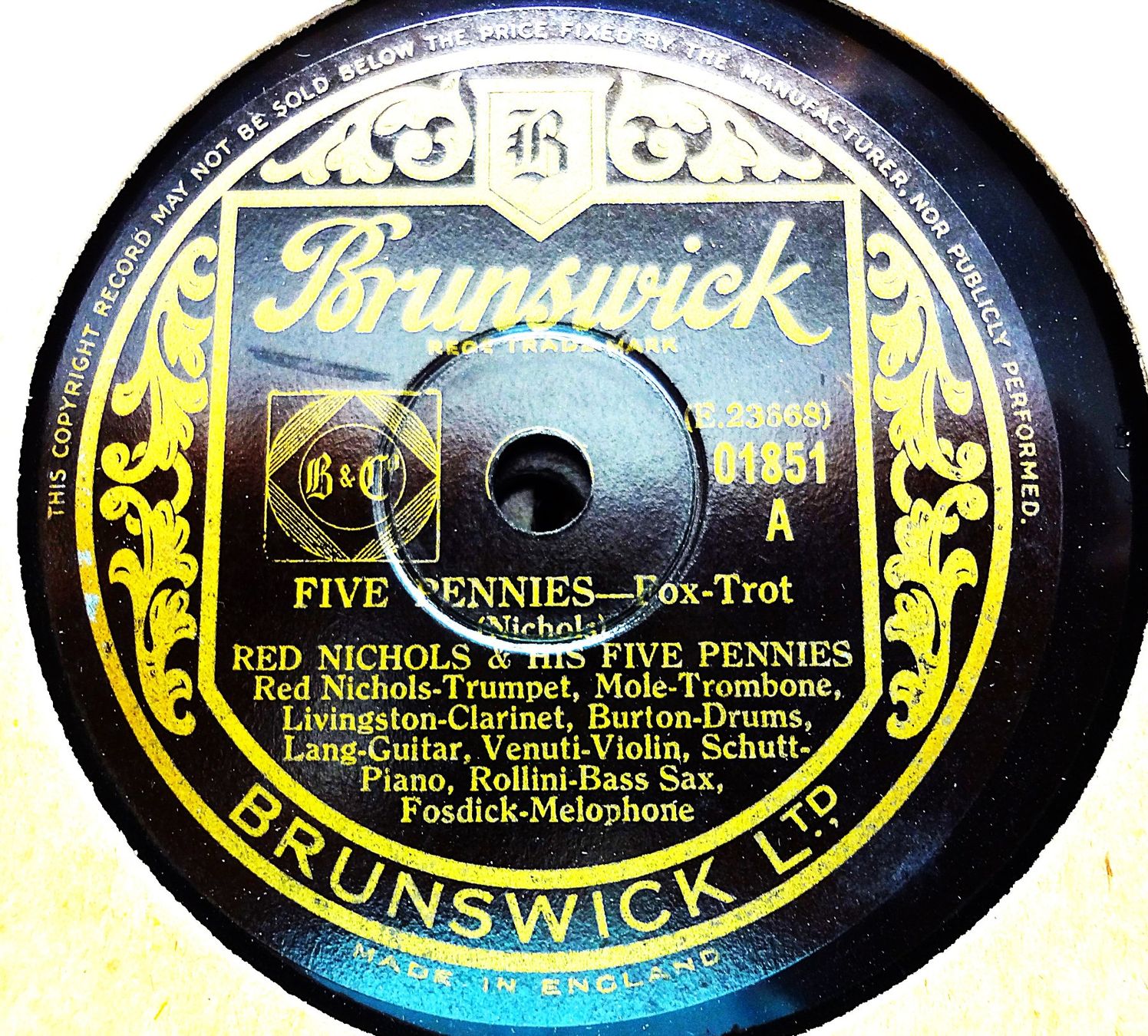 Dischi in vinile: Red Nichols, 10 Jazz Schellackplatten – Usato da Hemishofen venduto da Phonomandy 1