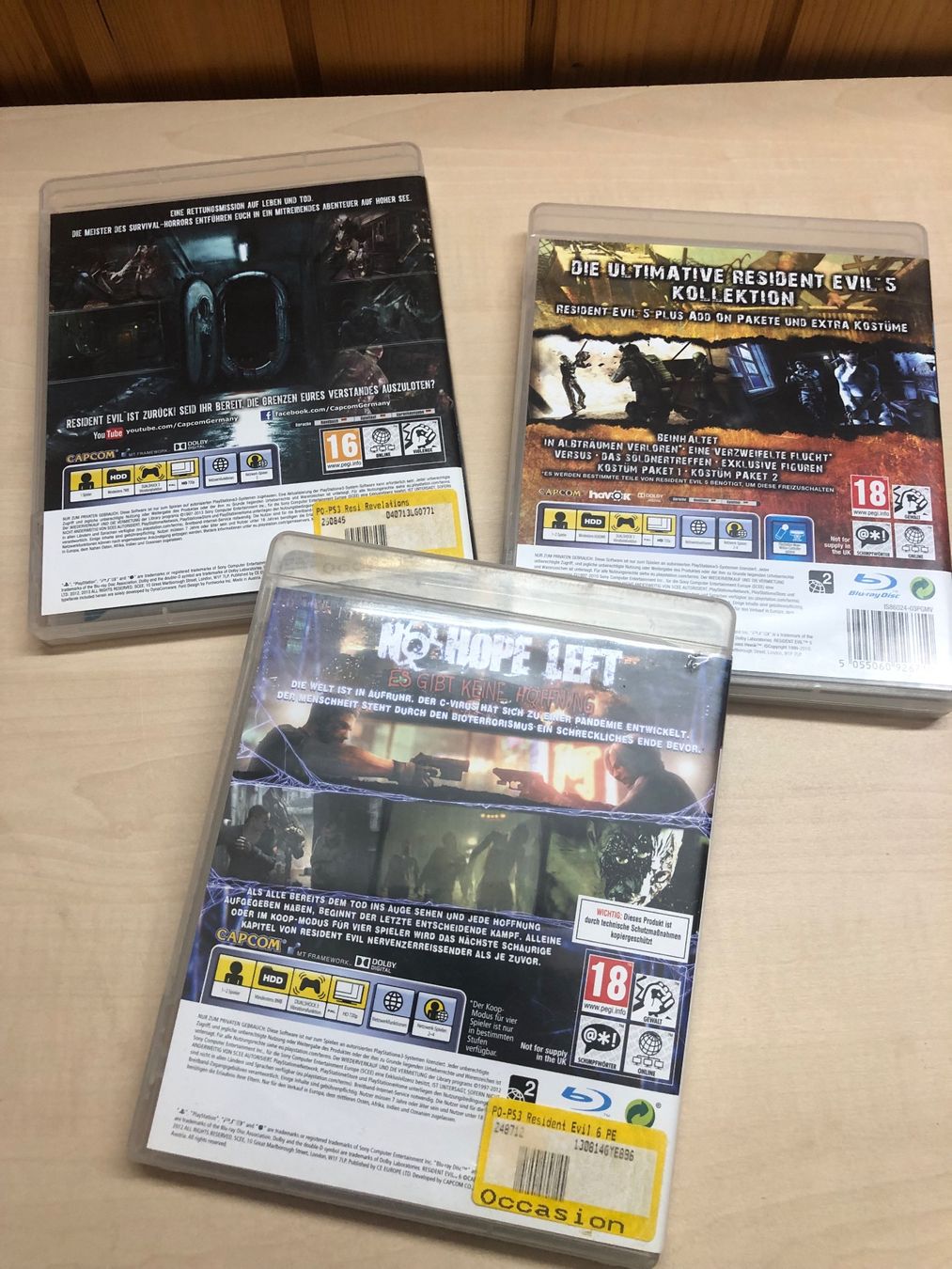 Sony Giochi: Play Station 3 / 3x Resident Evil!! – Usato da Rümligen venduto da Sibill 7