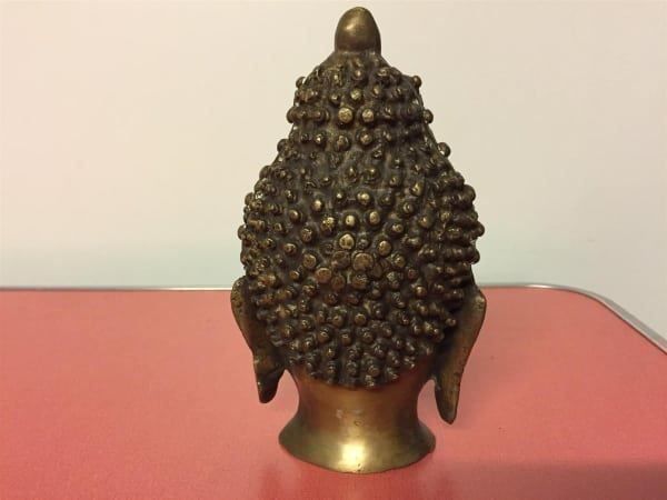 Skulpturen & Statuen: Alte Buddha Kopf aus Messing. – Gebraucht aus Lanzenhäusern von vic63 2