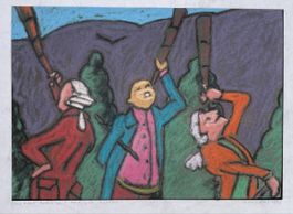 G. Schwitzgebel pastel sur papier de verre R. Töpffer