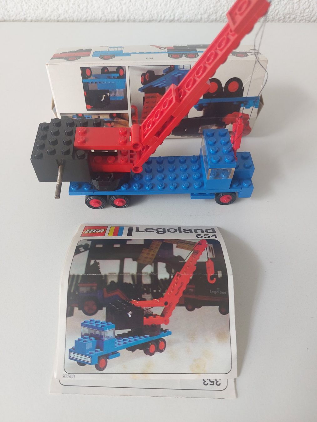 Lego Kit di costruzioni: Alte LEGO 654 LKW mit Kran – Usato da Schenkon venduto da TG10 1