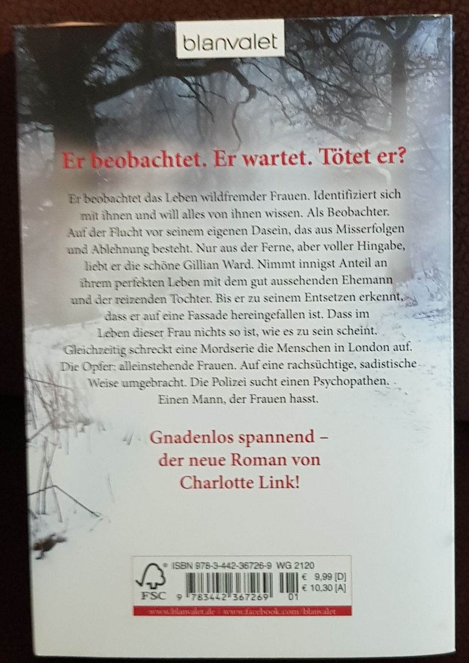 Bücher: Buch: Der Beobachter von Charlotte Link – Gebraucht aus Zürich von sb_t28m 1