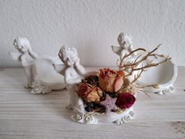 4er Set Deko Engel Herzen