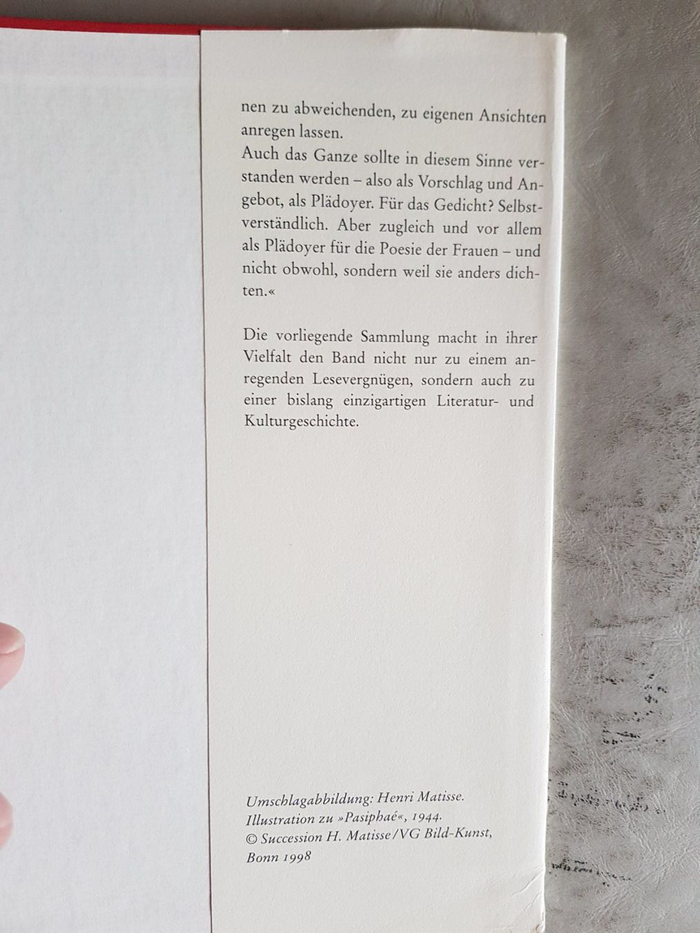 Livres: Frauen dichten Anders - Marcel Reich-Ranicki - 1998 – D'occasion à Walterswil BE par Lonitti 2