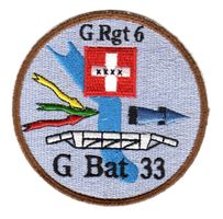 Schweizer Militär; Badge / G Rgt 6 G Bat 33