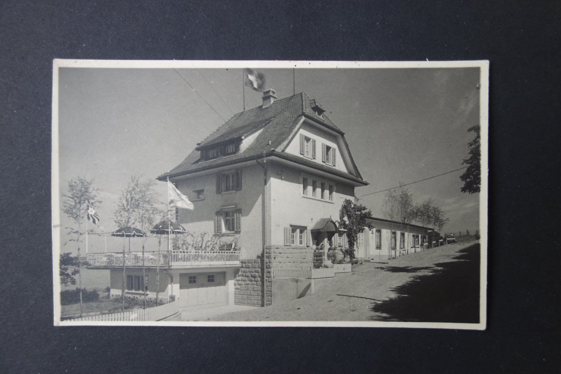 Cartoline postali: Ansichtskarte Ermatingen Restaurant Schönhalde 1956 – Usato da Stein am Rhein venduto da Laffoni