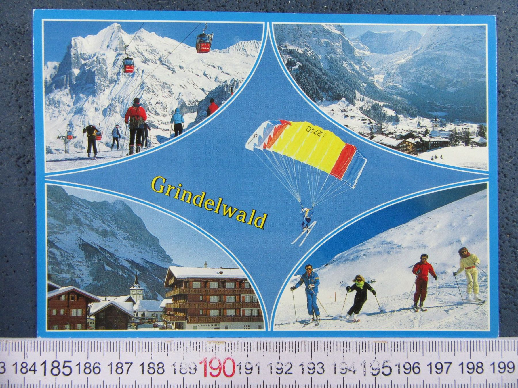 Cartoline postali: GRINDELWALD SKI TOTAL BEO AK – Usato da Ettingen venduto da Hausi4711