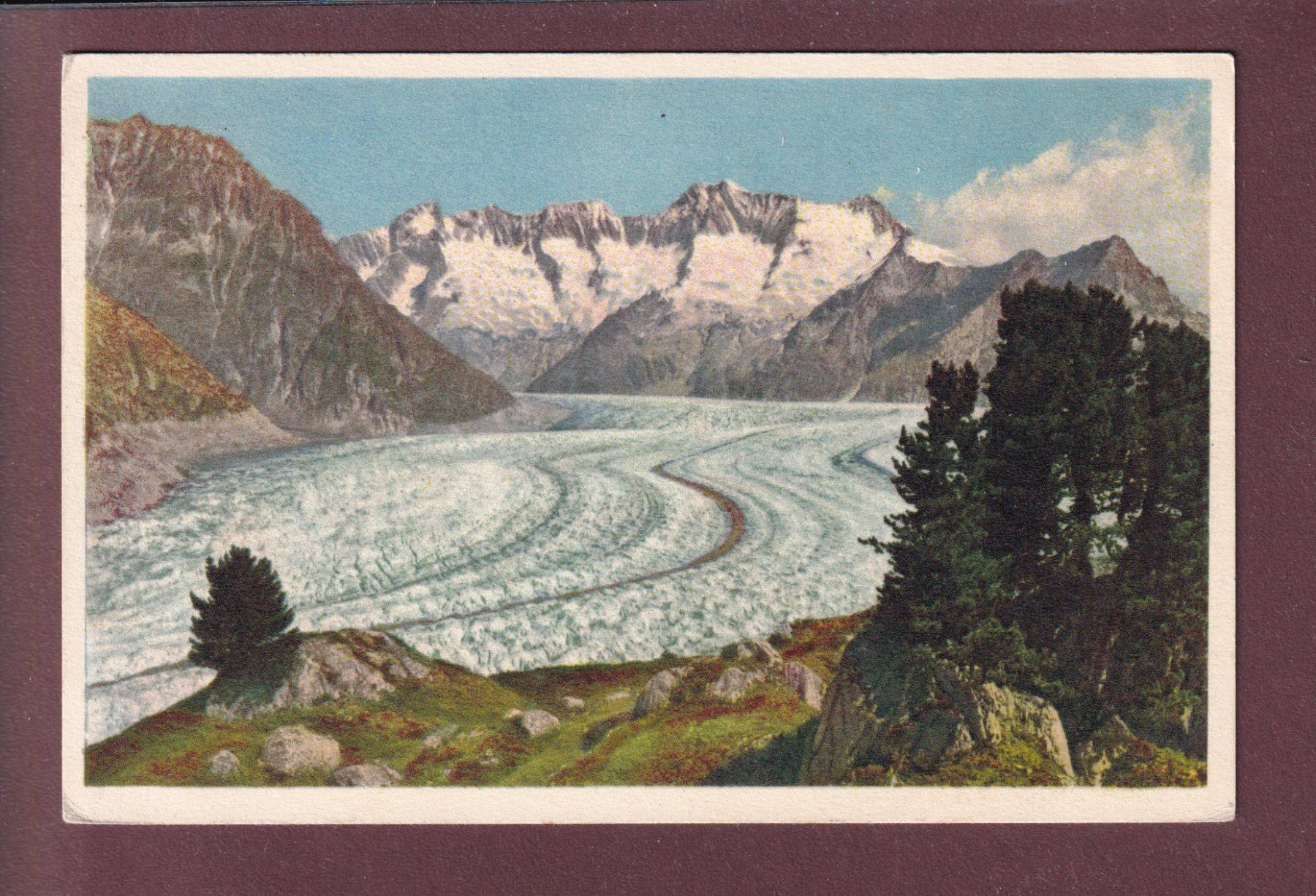 Ansichtskarten: ALETSCHGLETSCHER – Gebraucht aus Pully von nicecards