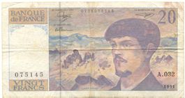 Frankreich France 20 Francs 1991 P151e