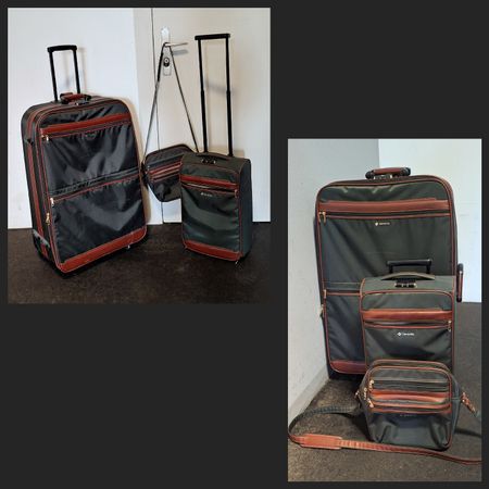 Samsonite Kofferset 3-teilig grün braun gebraucht