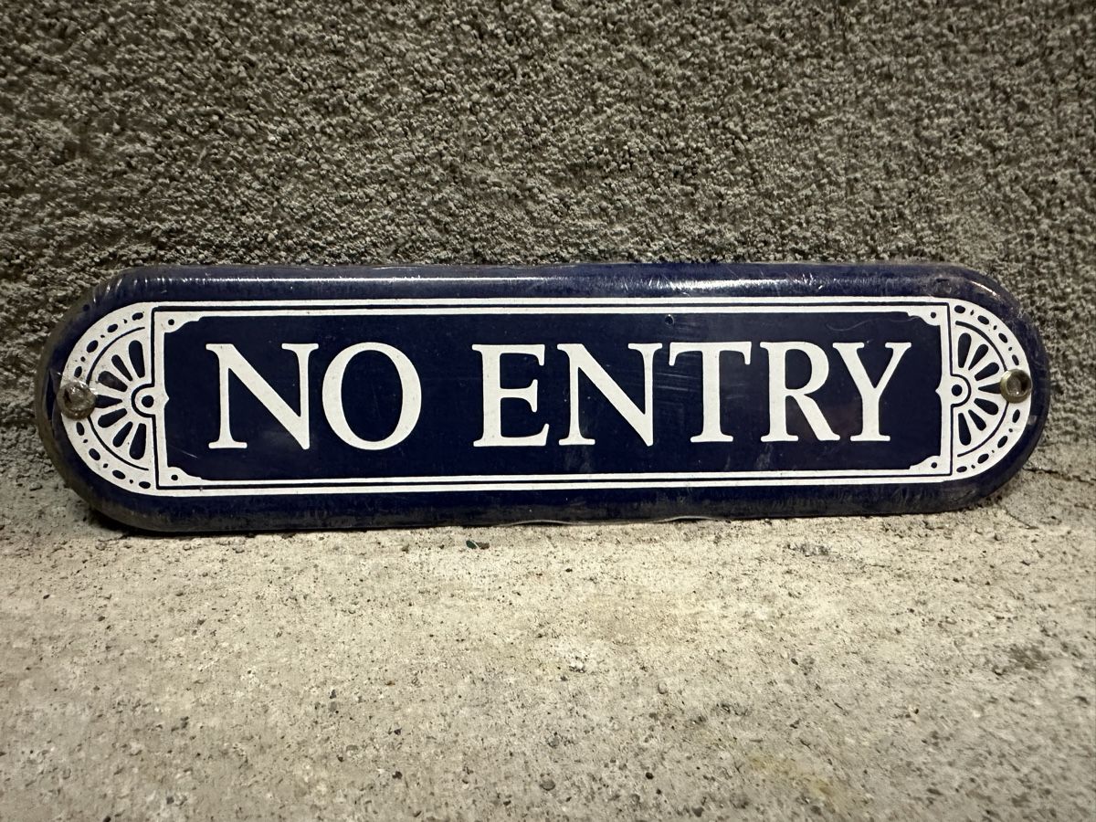 Insegne: No entry kein Eintritt – Nuovo (secondo la descrizione) da Reinach AG venduto da rares75