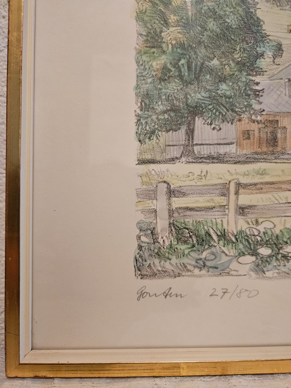 Grafica & Litografie: Ernst Bänziger, Original Lithographie "Gonten", Handsigniert – Usato da Wittenbach venduto da anzo4 2