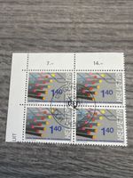 Briefmarken-Set "UIT" mit 4er-Block, guter Zustand
