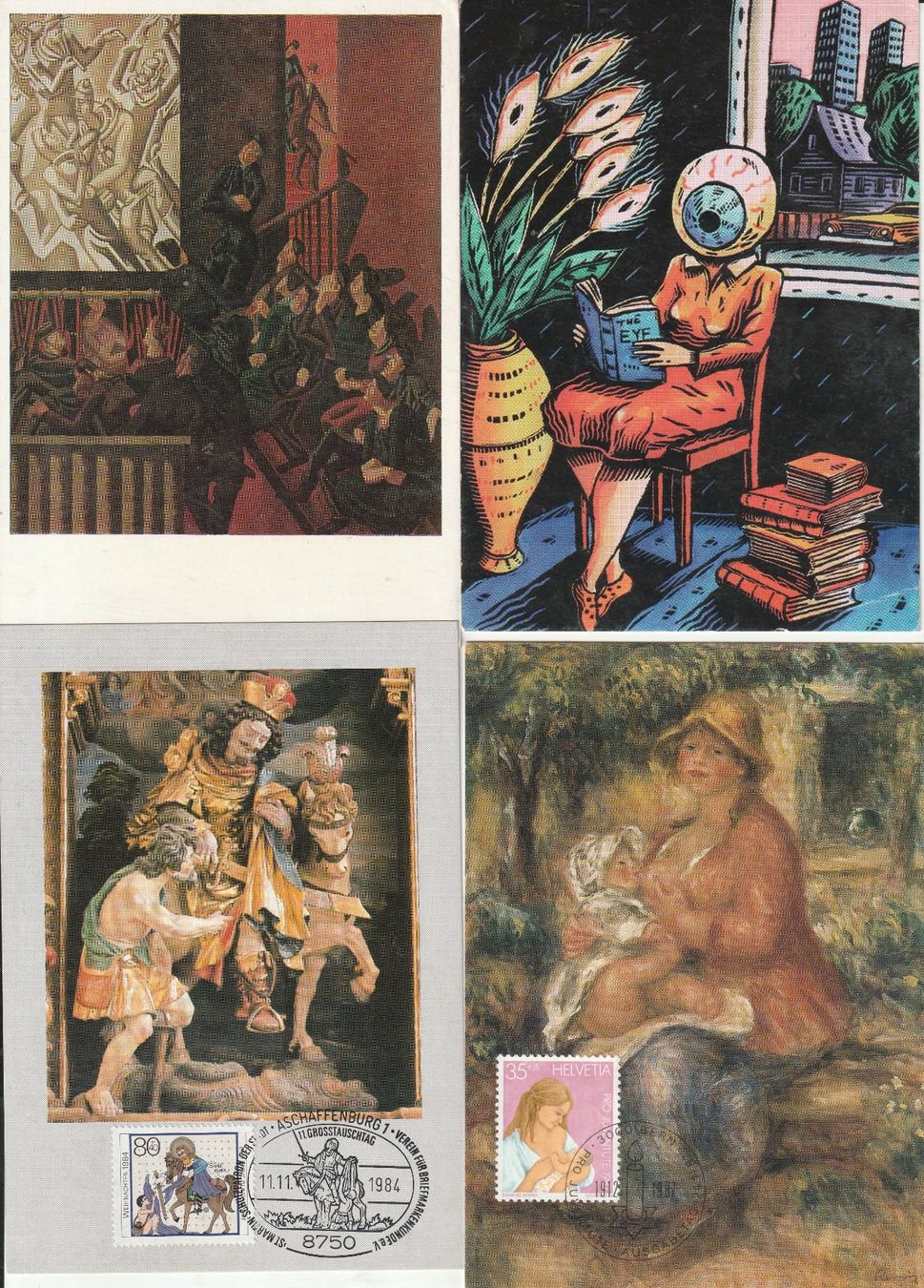 Cartoline postali: 40  Gruss - Kunst - Diverse Karten – Usato da Lumbrein venduto da made02 2