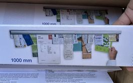 %10 Stk. neue magnetoplan Klemmschiene, Aluminium, 1000 mm
