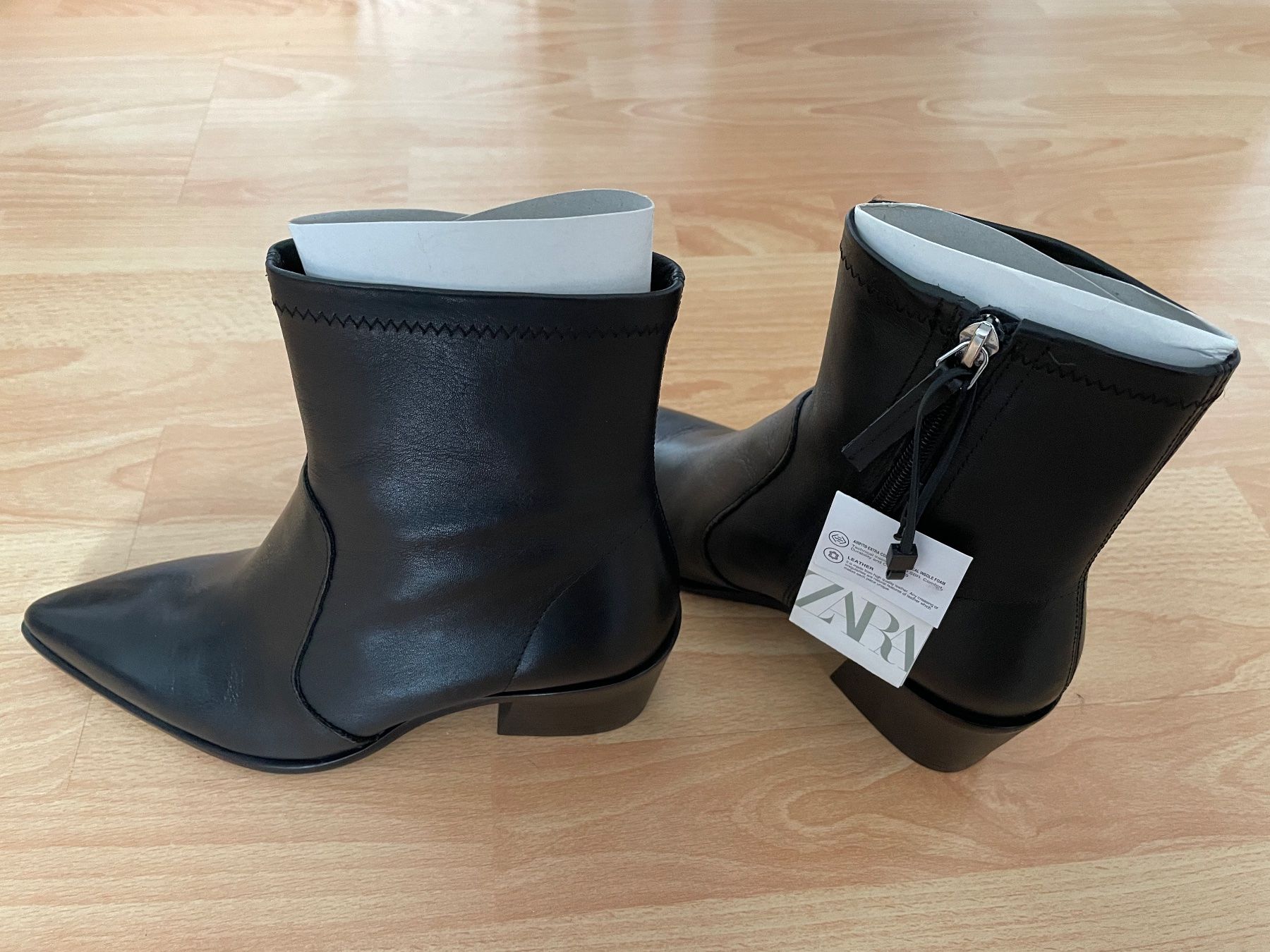 Zara Damenschuhe: Zara Cowboy-Stiefel – Neu und originalverpackt aus Zug von alex___4 1