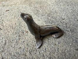 Schöne Figur Silber 925 SEEHUND SEELÖWE