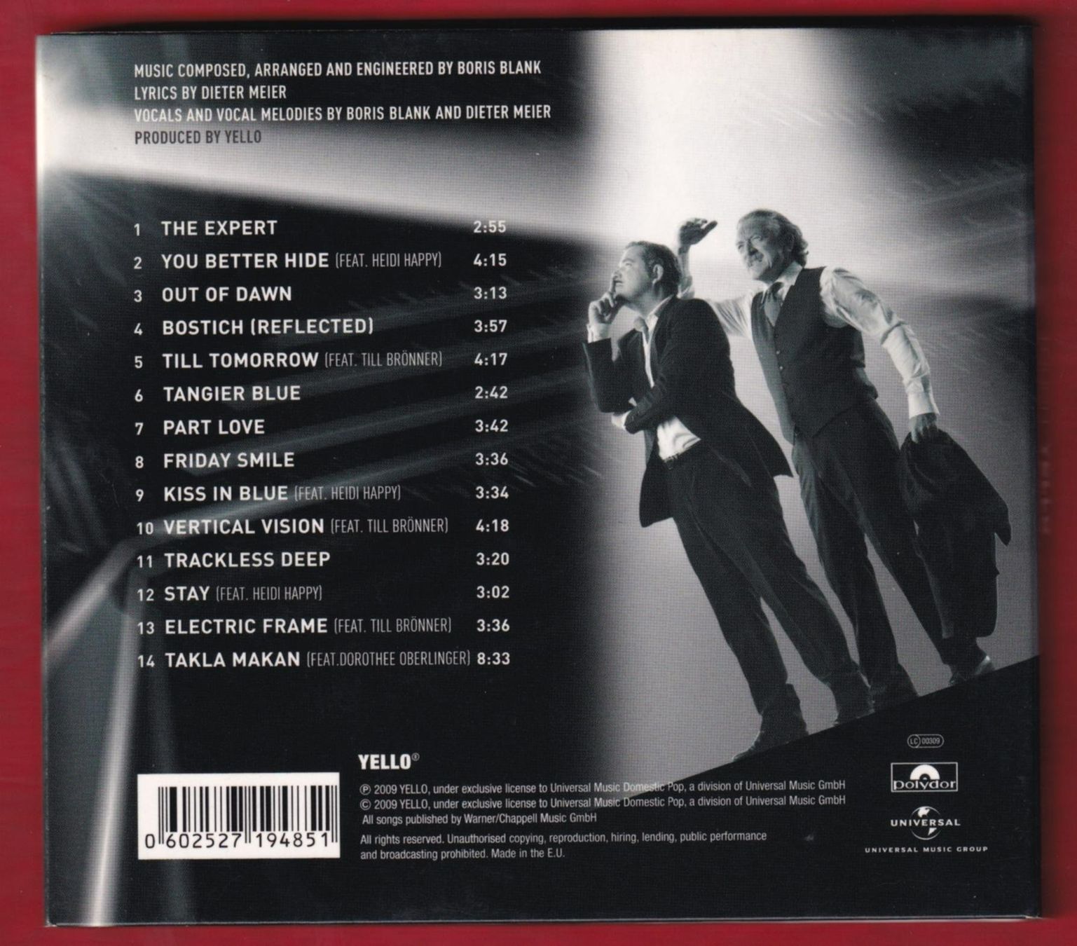 CDs: Yello - Touch (CD) – Gebraucht aus Zürich von Pfluftl2000 1