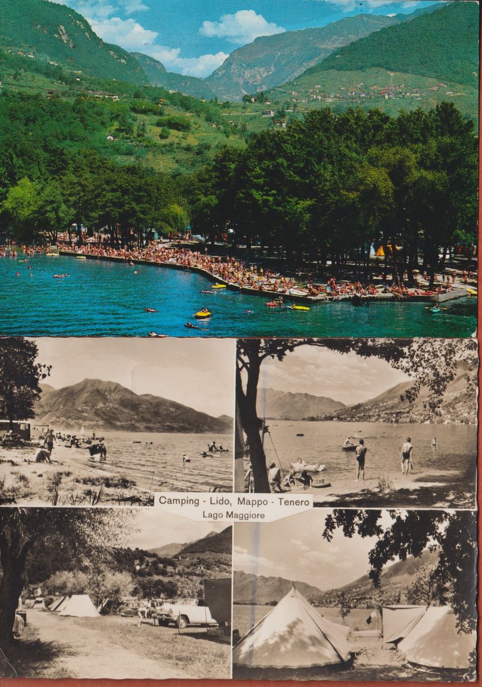 Cartoline postali: Tenero  Camping Lido   -   4 alte Ansichtskarten – Usato da Vitznau venduto da Ropaku 1