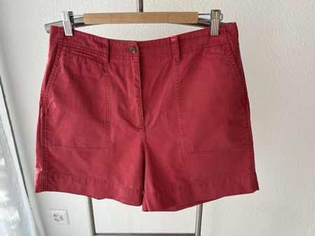 Chino Shorts Red Size 12 Lauren Ralph Lauren Cotton