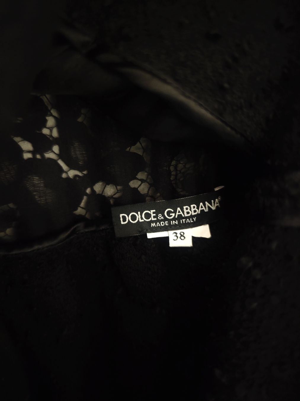 Dolce & Gabbana Vestiti: DOLCE & GABBANA Tweed-Spitzenkleid – Usato da Erlenbach ZH venduto da nlh 3