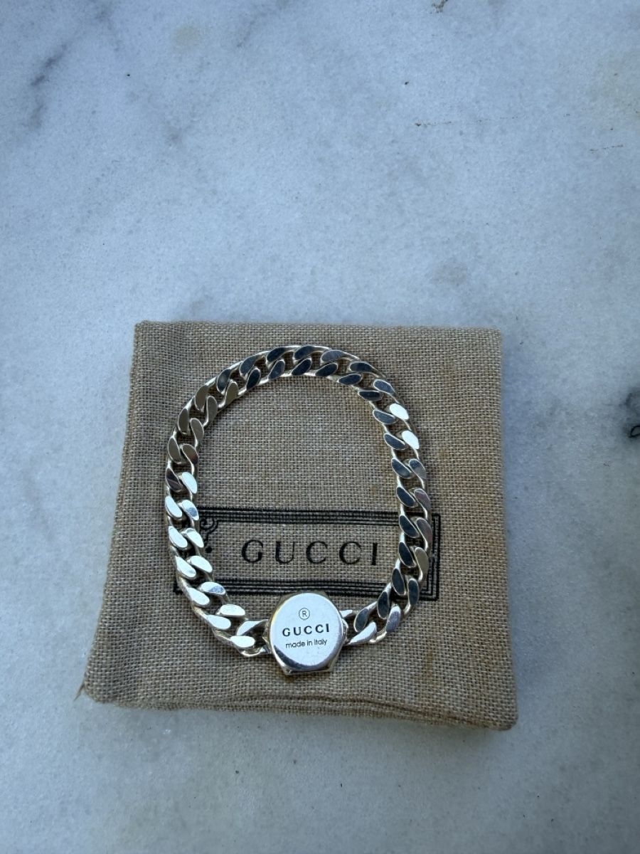Gucci Bracciali & Braccialetti: Gucci chain bracelet silver 17cm – Nuovo e nell'imballaggio originale da Zürich venduto da maurice1212