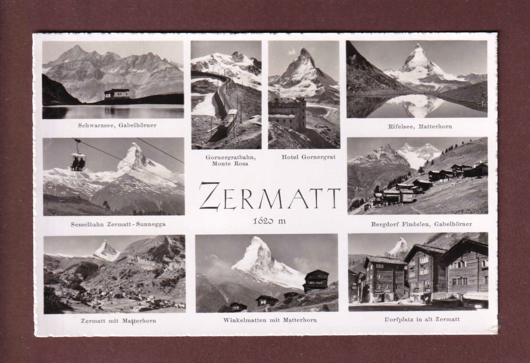 Ansichtskarten: ZERMATT - 9 Bilder – Gebraucht aus Pully von nicecards-shop