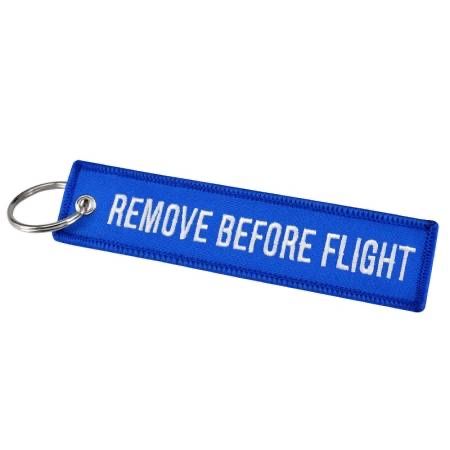 Portachiavi: Schlüsselanhänger REMOVE BEFORE FLIGHT blau – Nuovo e nell'imballaggio originale da Bern venduto da aeroshop.ch