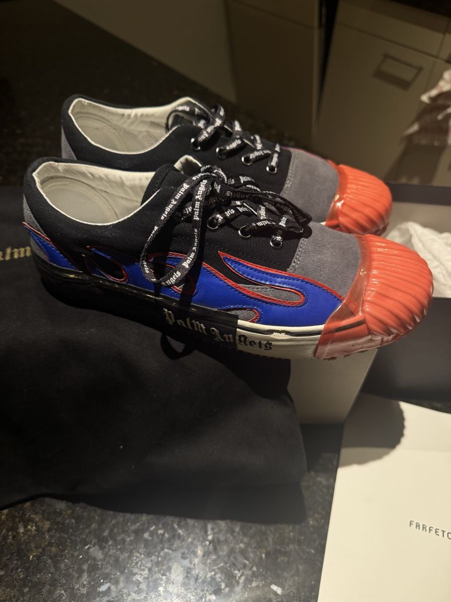 Scarpe da uomo: Palm Angels Multicoloured Flame Low Sneakers – Nuovo (secondo la descrizione) da Oensingen venduto da custom_lenkraeder 3