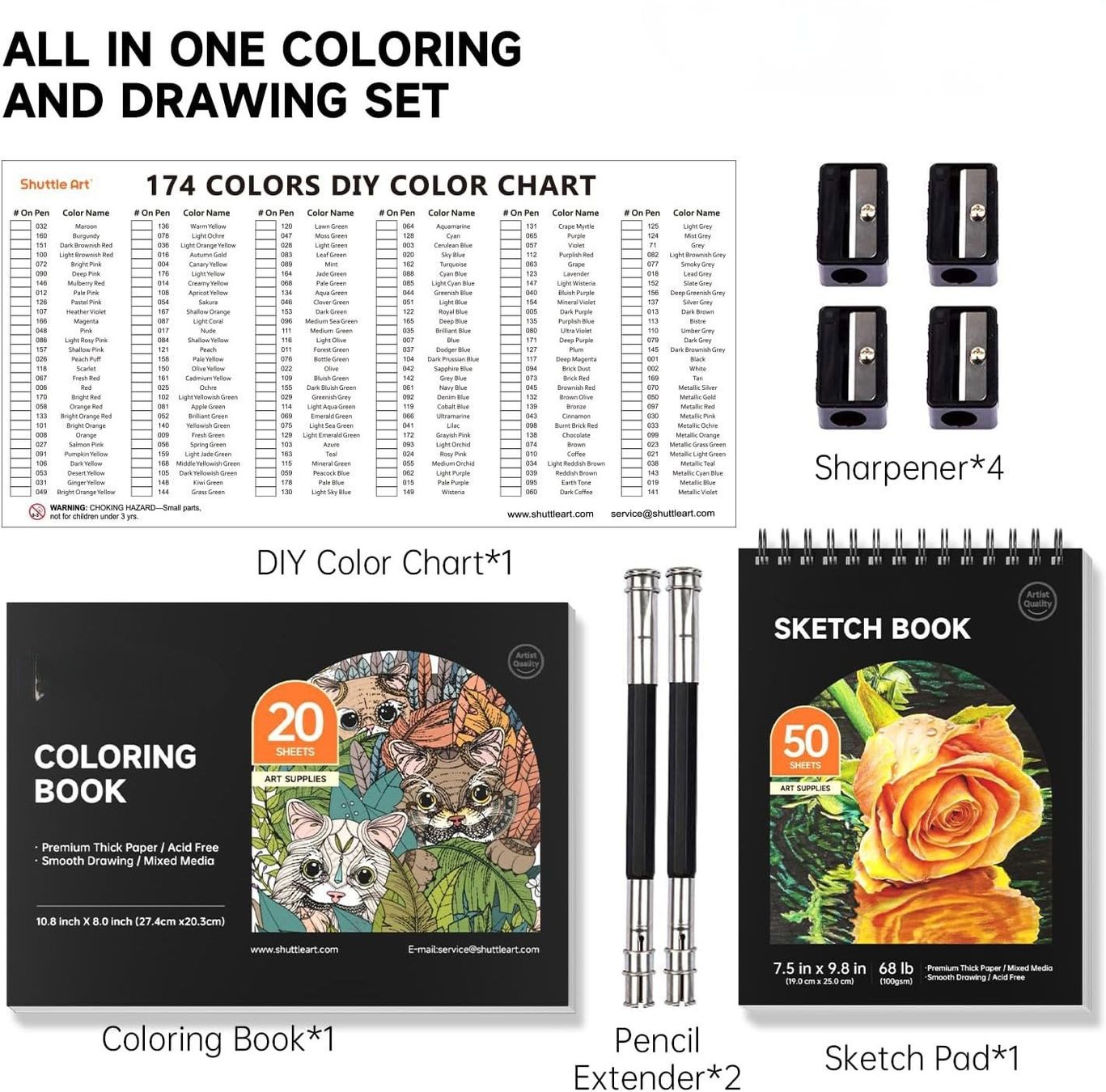 Colori: Buntstifte 174er Set Farbstifte Weichwachsbasis – Nuovo e nell'imballaggio originale da St. Gallen venduto da sch_zsz7 5