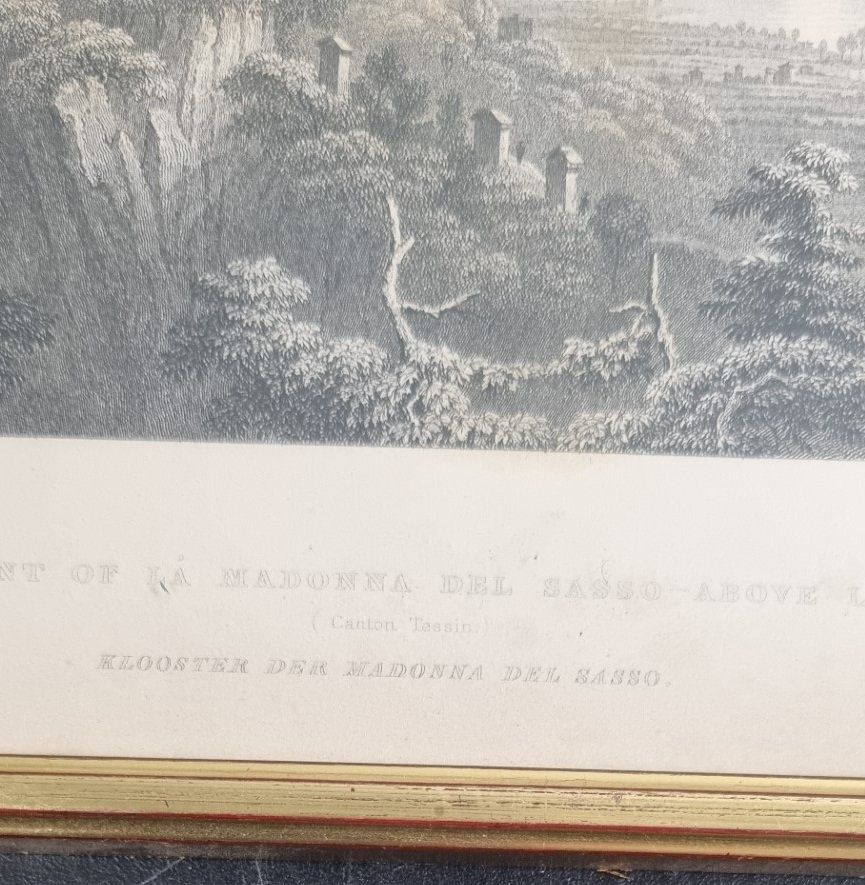 Incisioni: Stich Kloster der Madonna del Sasso – Usato da Flums venduto da Flumsantik 3