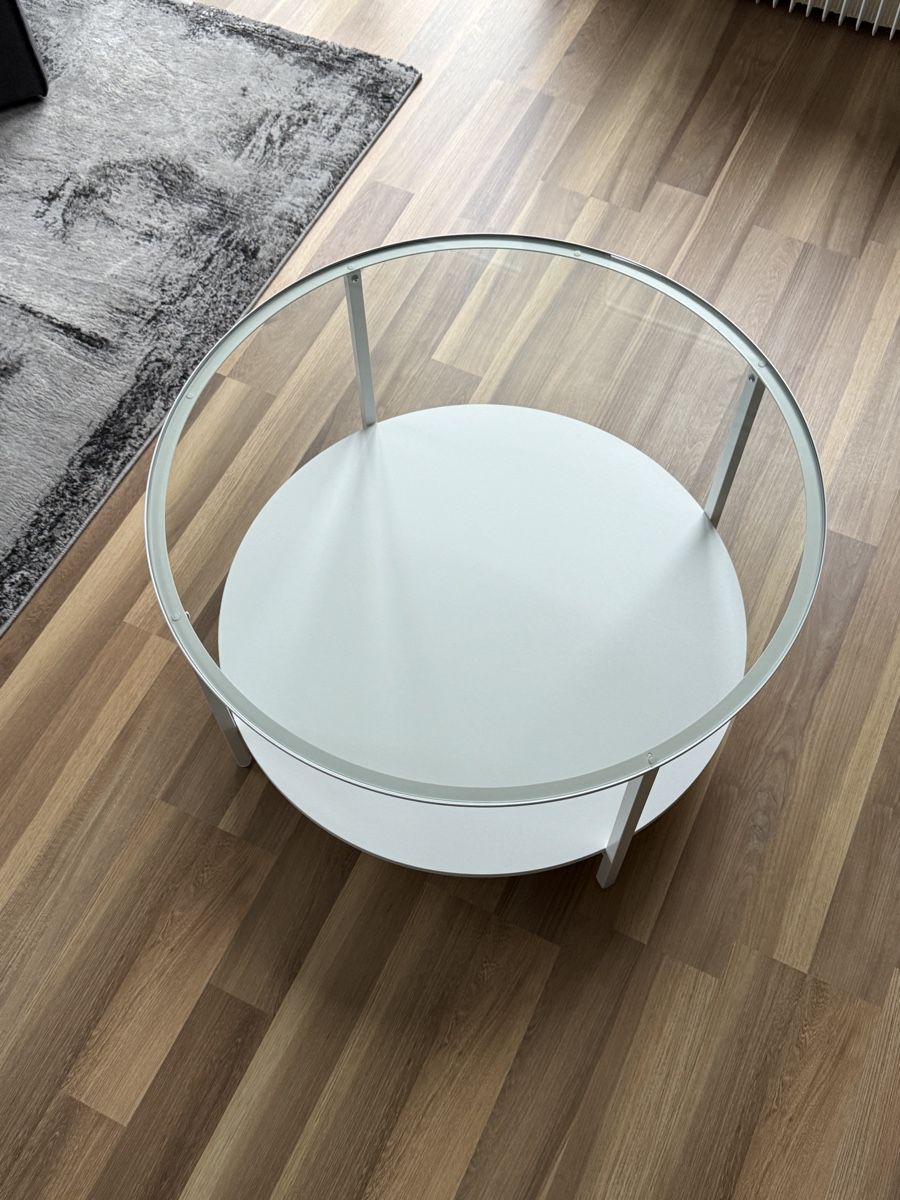 Ikea Tavoli: Salontisch Weiss | Glasscheibe – Usato da Biberist venduto da Ce_Jo 2