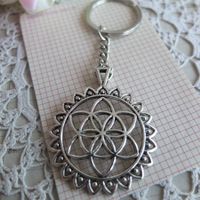 Schlüsselanhänger Flower of Life Mandala Lebensblume