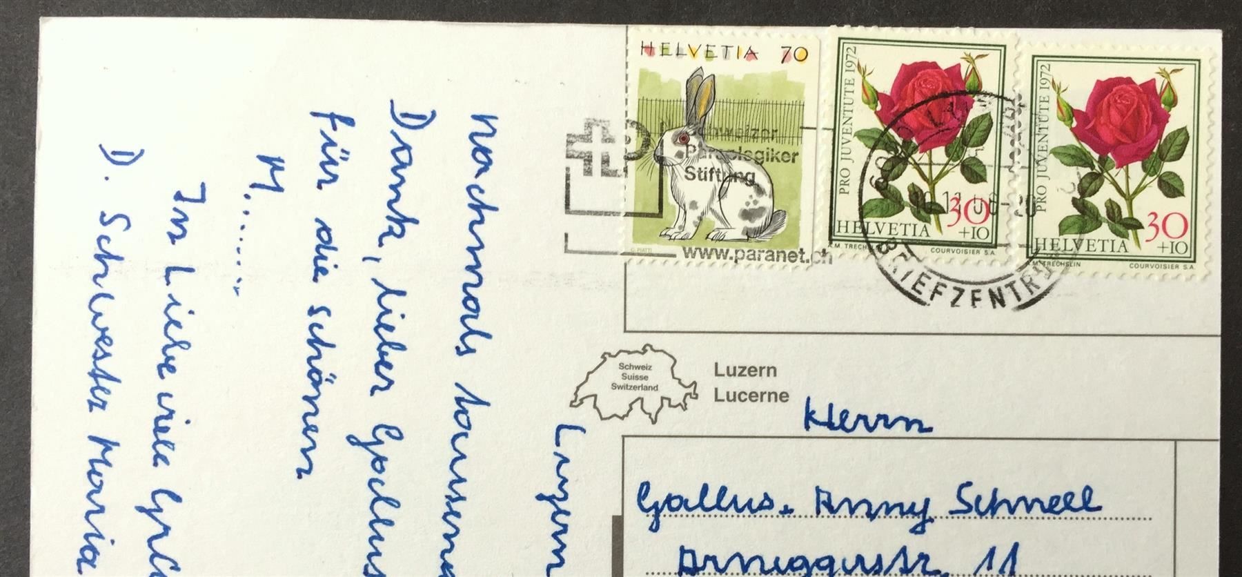 Ansichtskarten: Gruss aus LUZERN Nr. 6175 – Gebraucht aus Jona von philajona 1