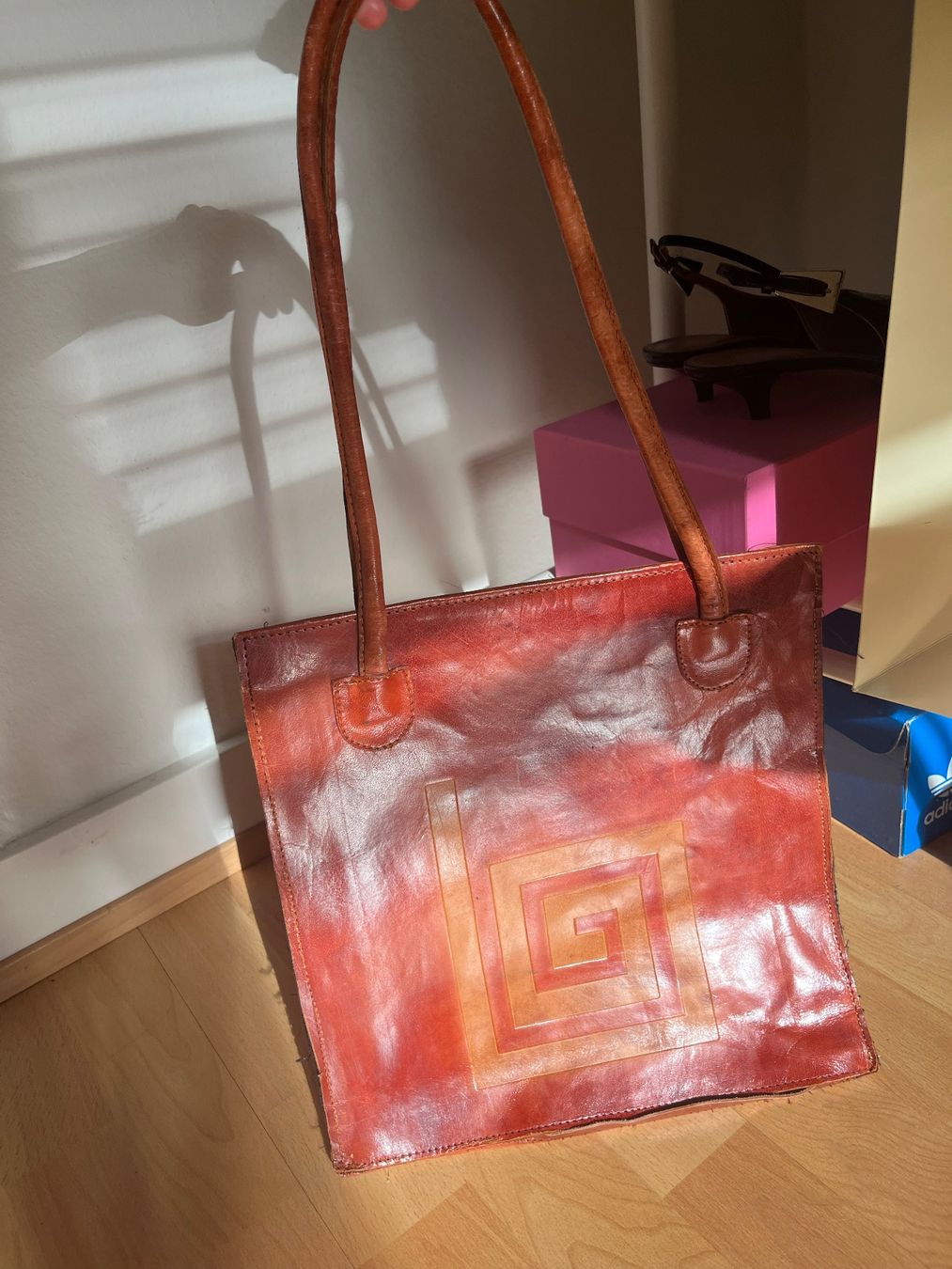 Borse: Vintage orange squared bag – Usato da Basel venduto da das_7wzs