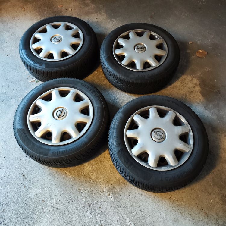4 x Felgen mit Pneus / Räder 195 /65R/ R15T Opel (Gebraucht) in Riehen ...