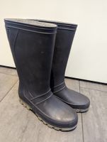 Gummistiefel, dunkelblau, Grösse 34