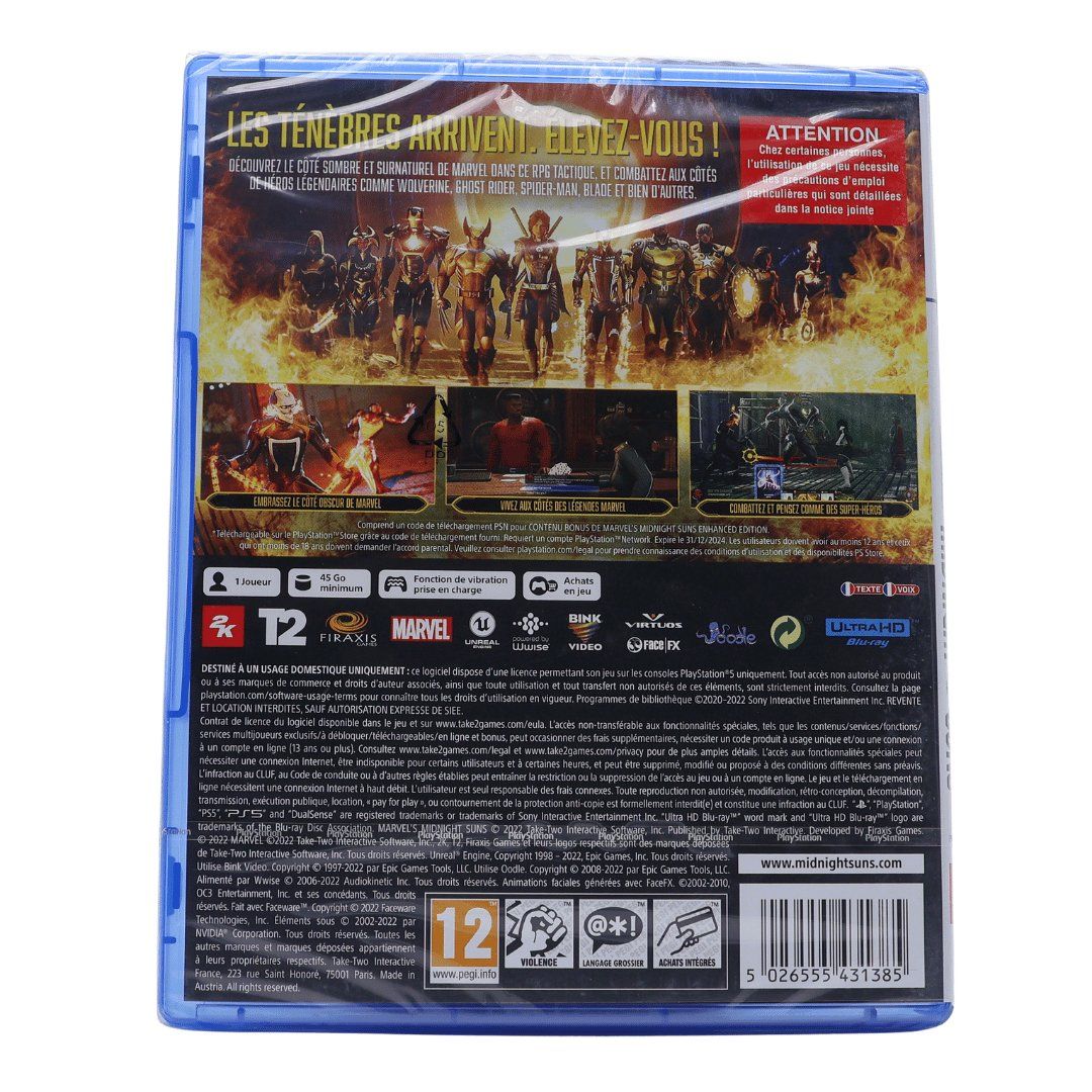 Jeux: Marvel Midnight Suns Enhanced Edition - PS5 - NEW – Neuf avec emballage d'origine à Paudex par dindeboy 1