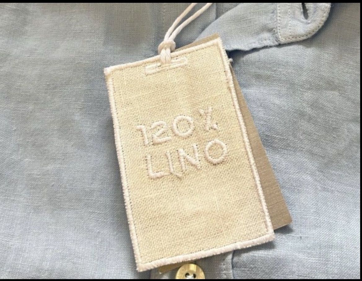 Camicie: 120% Lino Hemd, Gr. M, Hellblau – Nuovo (secondo la descrizione) da Niederwangen BE venduto da KFI 1