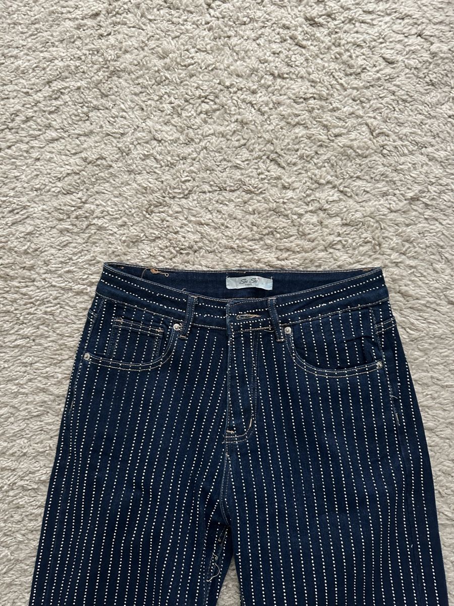Jeans: Trendige Jeans mit Streifen, Grösse 38 – Nuovo (secondo la descrizione) da Dübendorf venduto da Magis_Stuff 1