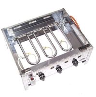 55510 - Edelstahl Gasbräter 3- flammig SET 1 Wurstbräter