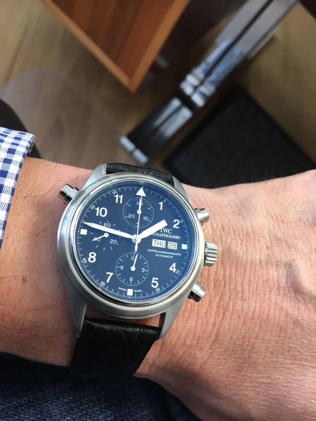 IWC Orologi: IWC Doppelchronograph Ref. 3713 – Usato da Chur venduto da willie01 1