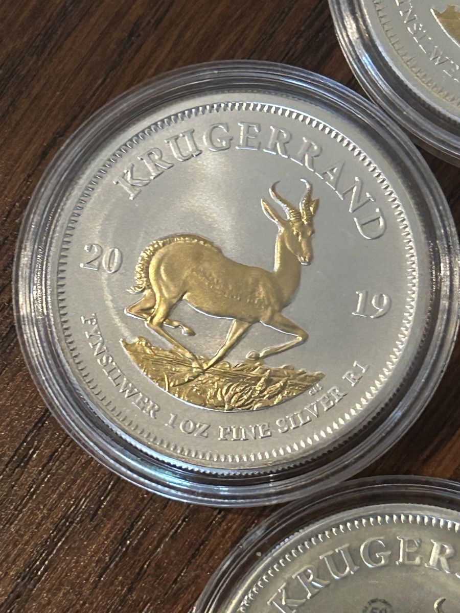 Tutti le monete: Silberunzen Krügerrand Gildet 4Stk. – Usato da St. Gallen venduto da Tenkmaster 2